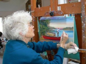 Mrs. Bendin painting