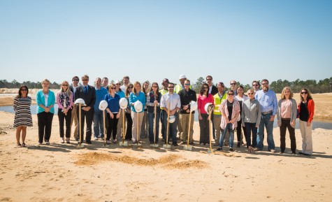 Following the first groundbreaking at RiverLights earlier this month, city leaders joined developers and construction crews Wednesday to break ground on the development's clubhouse.