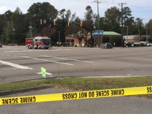 A serious accident at Independence Boulevard and Oleader Drive sent five people to the hospital this morning, including two children. Police are still on the scene.