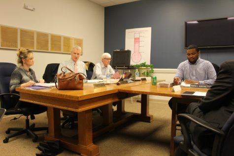 The New Hanover County Board of Elections: Jamie Getty (R), Jonathan Washburn (R), Tom Pollard (D) and Derek Bowens, director.