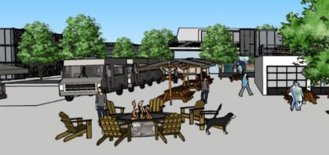 A mix of communal space, stationary and mobile food trucks, and shops will shape the Food Truck Park. (Port City Daily photo / COURTESY THE CARGO DISTRICT)