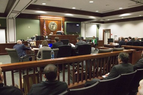 Brunswick County Superior Court Judge Thomas Locke hears the case of H2GO. How did we get here? (Port City Daily photo / JOHANNA FEREBEE)