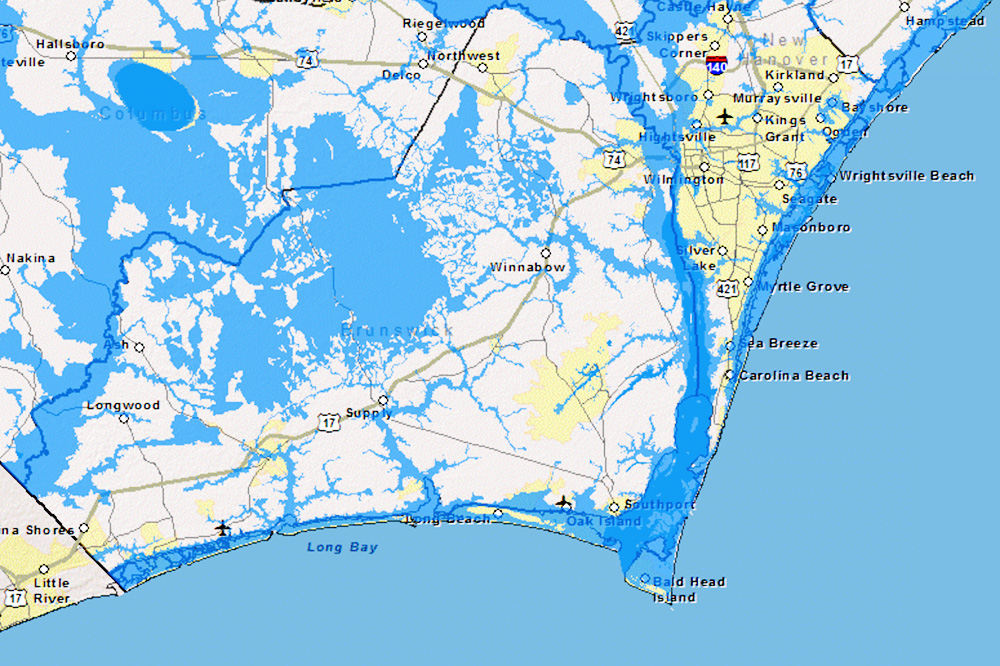 Brunswick County Beaches Map Brunswick County, Carolina Beach Residents To Receive Increased Flood  Insurance Discounts | Port City Daily