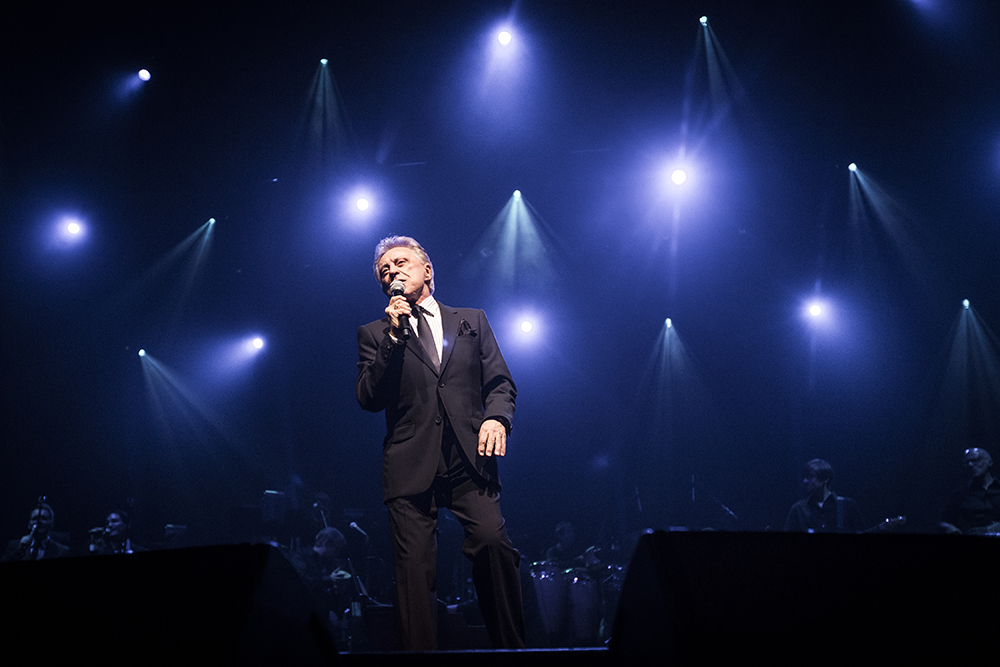 Frankie Valli performs with The Four Seasons during opening night of their Broadway debut at the Broadway Theater in New York. (Port City Daily/ Courtesy CFCC andChad Batka)