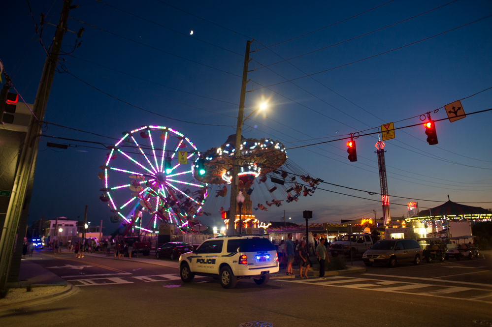 Carolina Beach Boardwalk Amusement Park, 8:19 p.m. (Port City Daily photo | Mark Darrough)