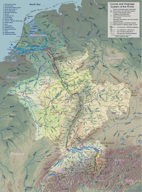 Watersheds in nine nations drain into the Rhine River Valley, which passes through Switzerland. This presented a major challenge to Swiss environmental officials, but it also generated what many consider to be the best model for water monitoring. (Port City Daily photo / Digital Commons)