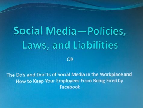The presentation is intended to help newly-elected sheriffs around North Carolina craft social media policy in their offices. (Port City Daily / City of Wilmington)