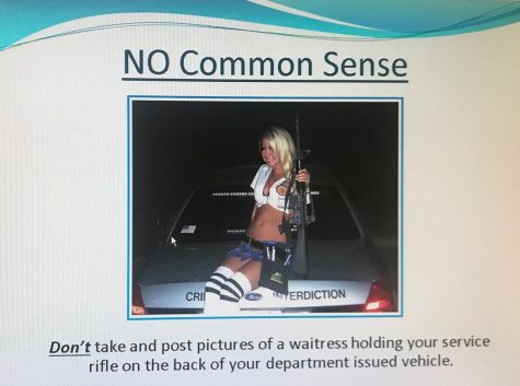 A lapse of common sense at the Twin Peaks Restaurant and Bar in Round Rock Texas cost one deputy his job. (Port City Daily photo / CBS News)