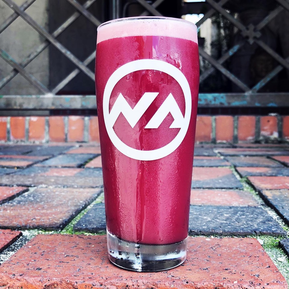 New Anthem's draft-only release of the Soggy Purple Berliner-style beer fermented with raspberries. (Port City Daily photo/Courtesy New Anthem Beer Project)