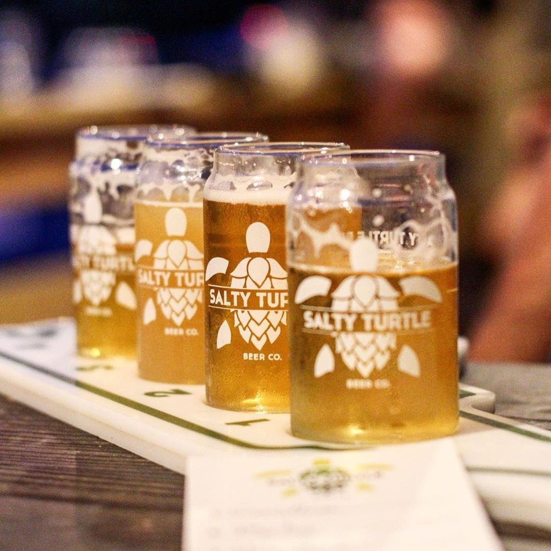 Beer Picture of the week: a flight at Salty Turtle Beer Company. (Port City Daily photo/Courtesy Salty Turtle Beer Co. via Ty Brantley)