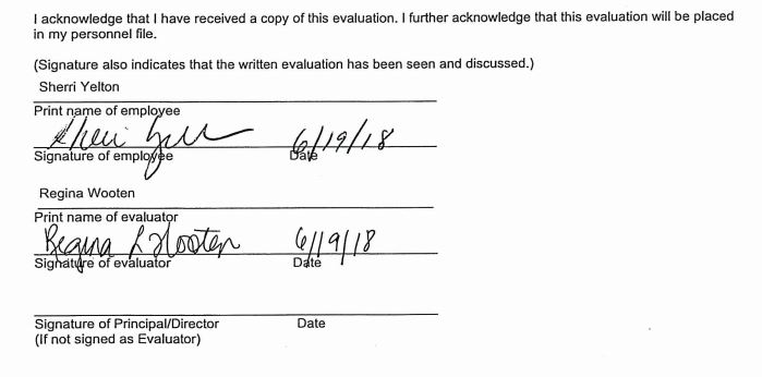 According to NHCS employee Sherri Yelton, she was asked to sign and backdate an evaluation from last year. (Port City Daily photo / File)