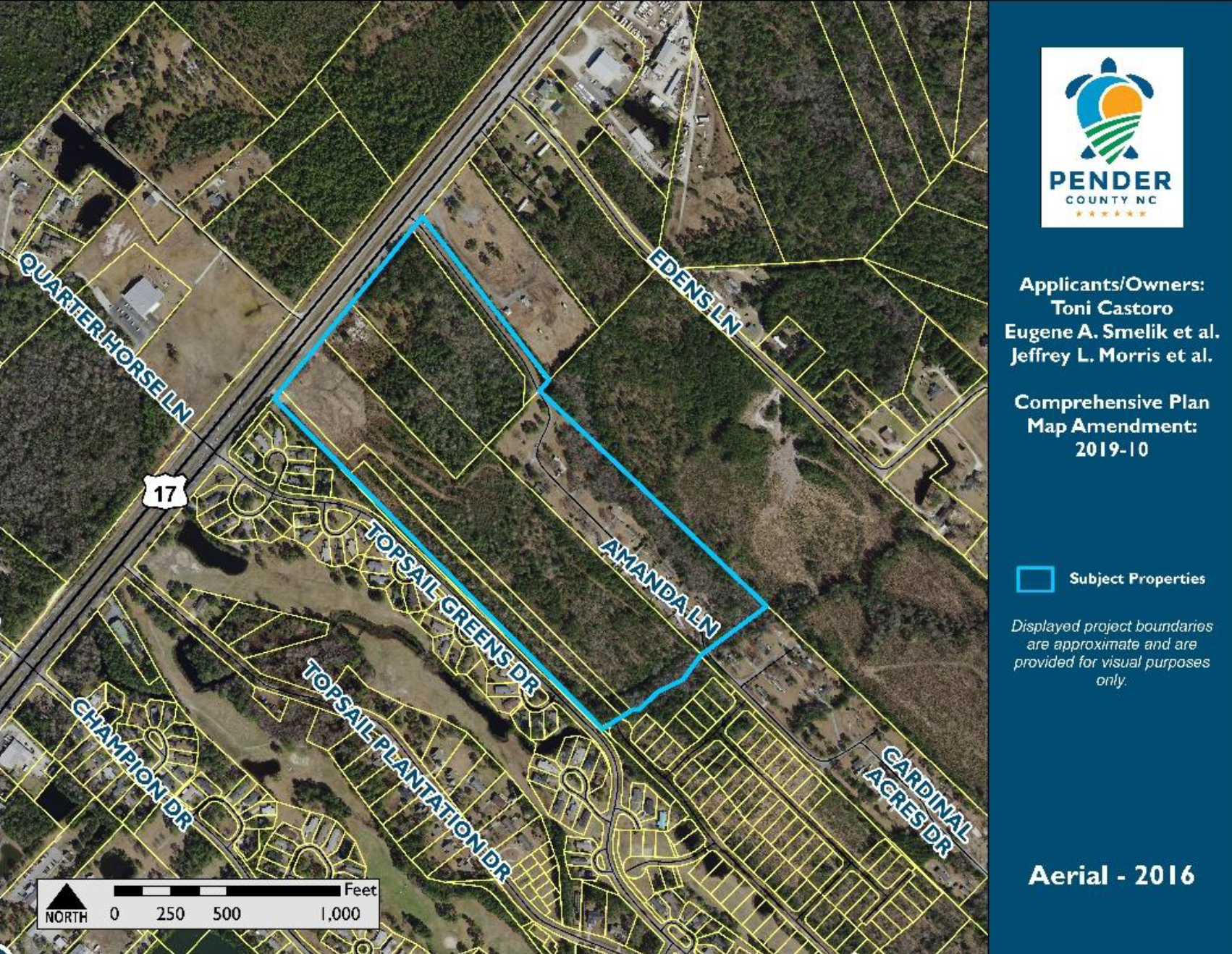 Pender County Zoning Map Nearly 50 Acres In Hampstead Set To Be Rezoned For Higher Density  Commercial Development | Port City Daily