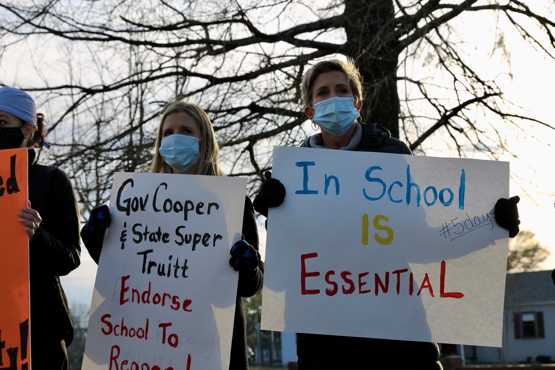 protest plan a nhcs board of education schools(Port City Daily photo/Alexandria Sands)